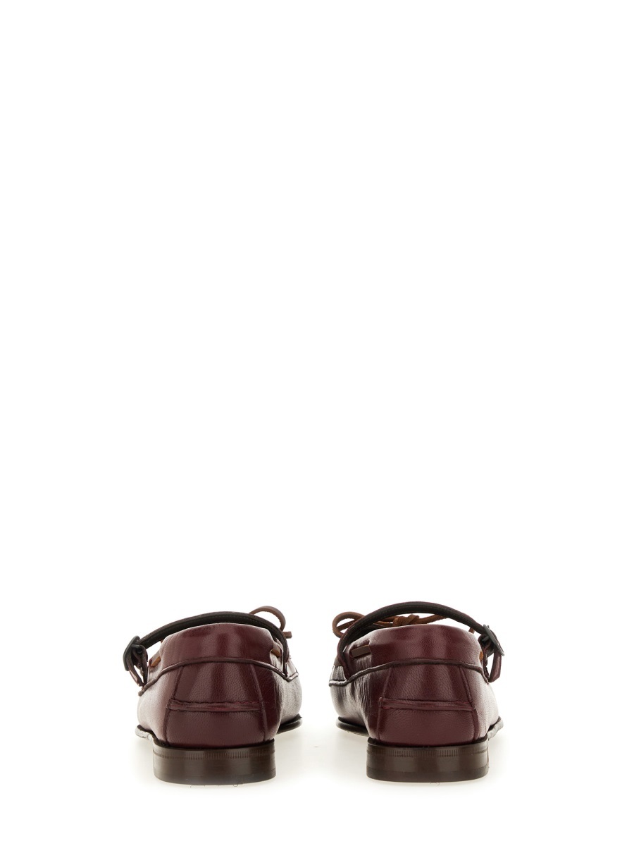 Hereu Moccasin Mary Jane Lorea Supple Shiny In Multi