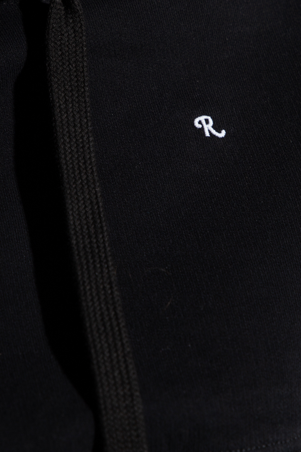 Shop Raf Simons Cropped Short-sleeve Hoodie In Black