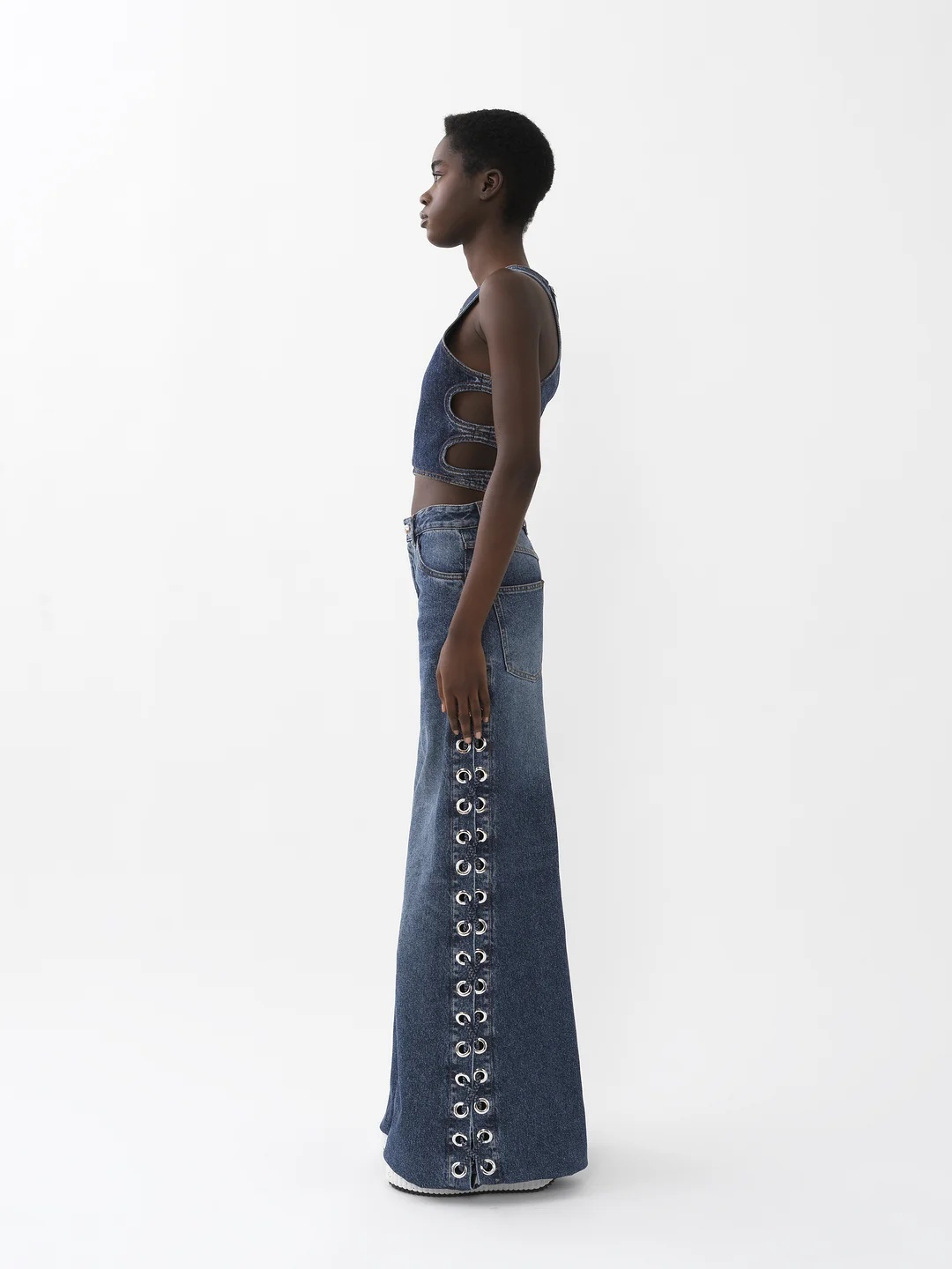 Chloé Wide-legged Jeans In Blue
