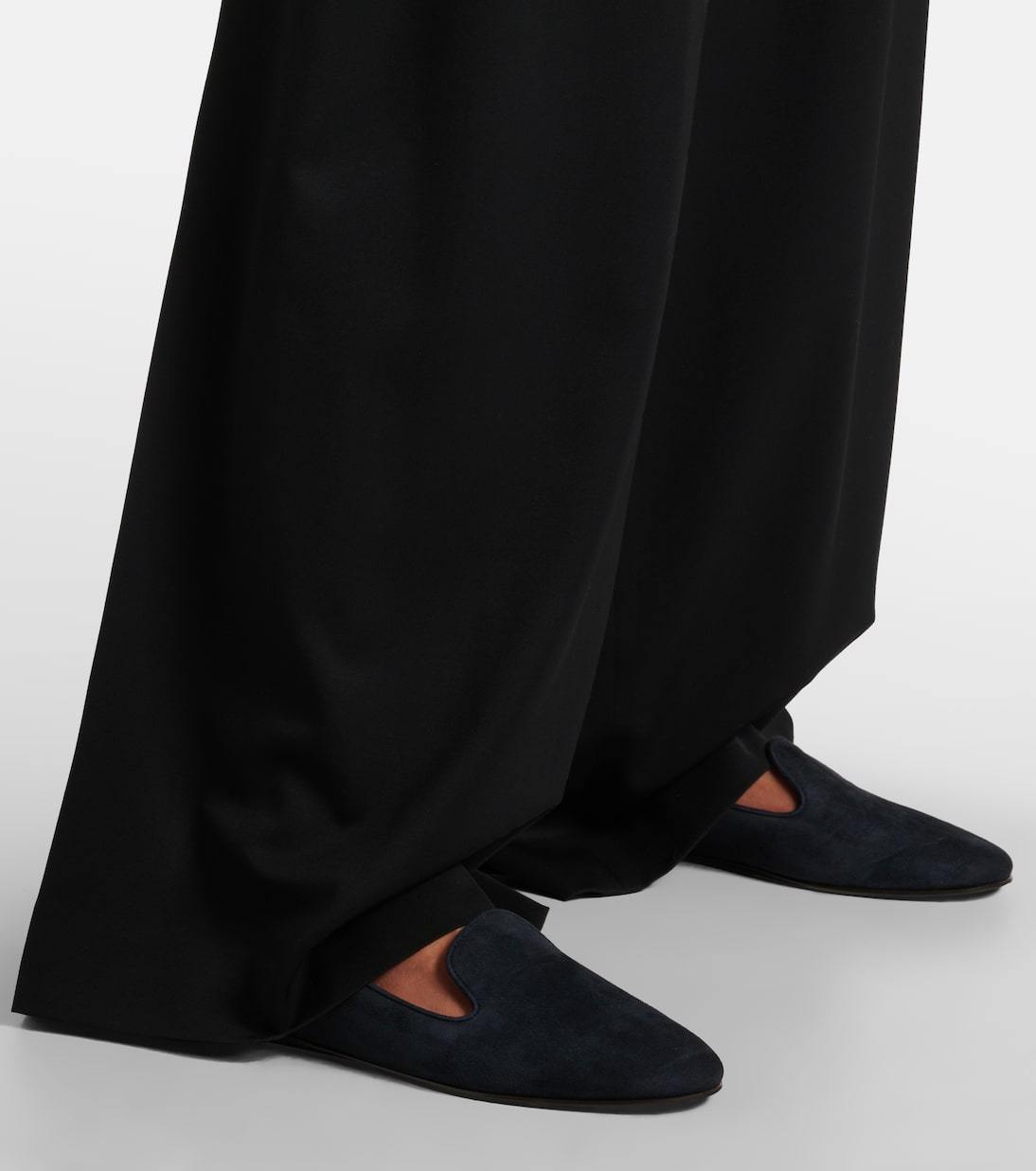 The Row Tippi Slip-on Loafers In Blue