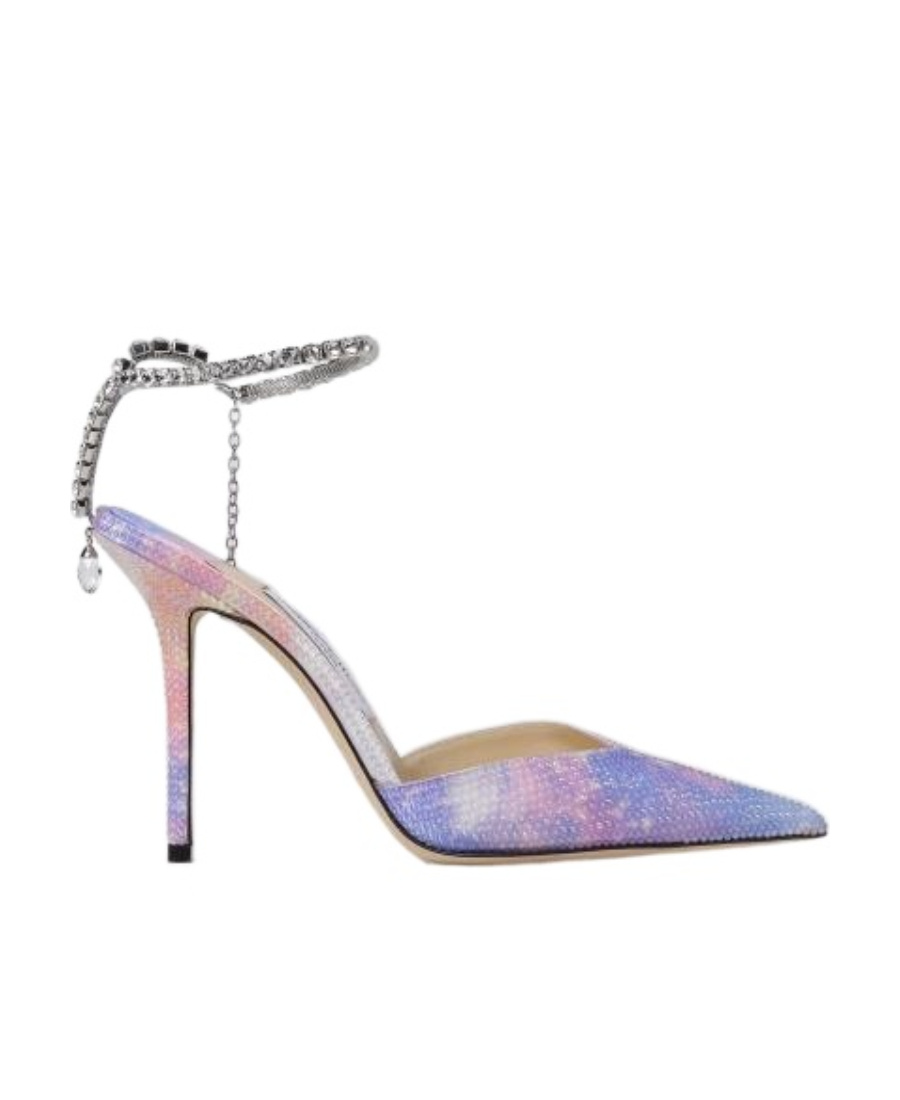 Jimmy Choo Saeda 100mm Pointed-toe Pumps In Multicolor