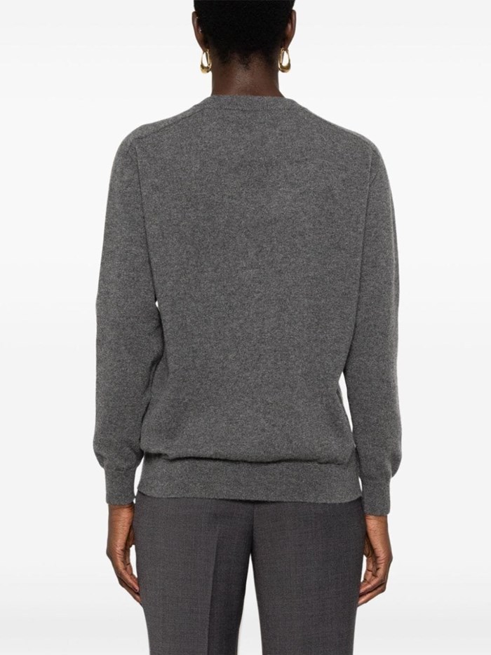 Brunello Cucinelli Suéter Cuello Redondo - Gris In Gray