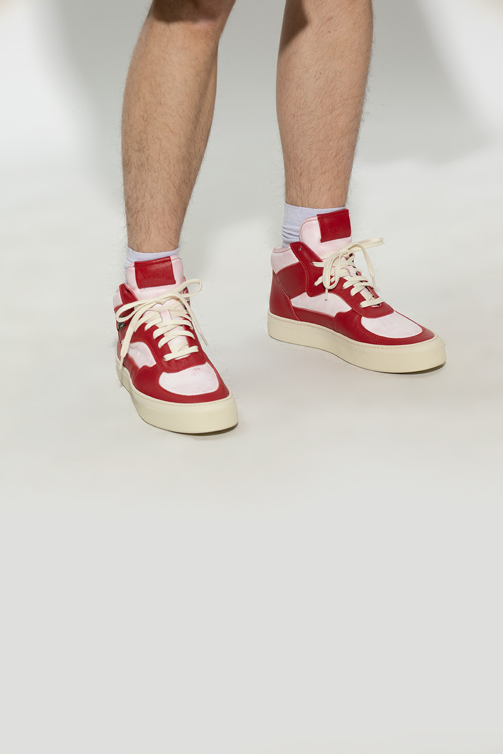 Rhude Cabriolets Hi-top Sneakers In Red