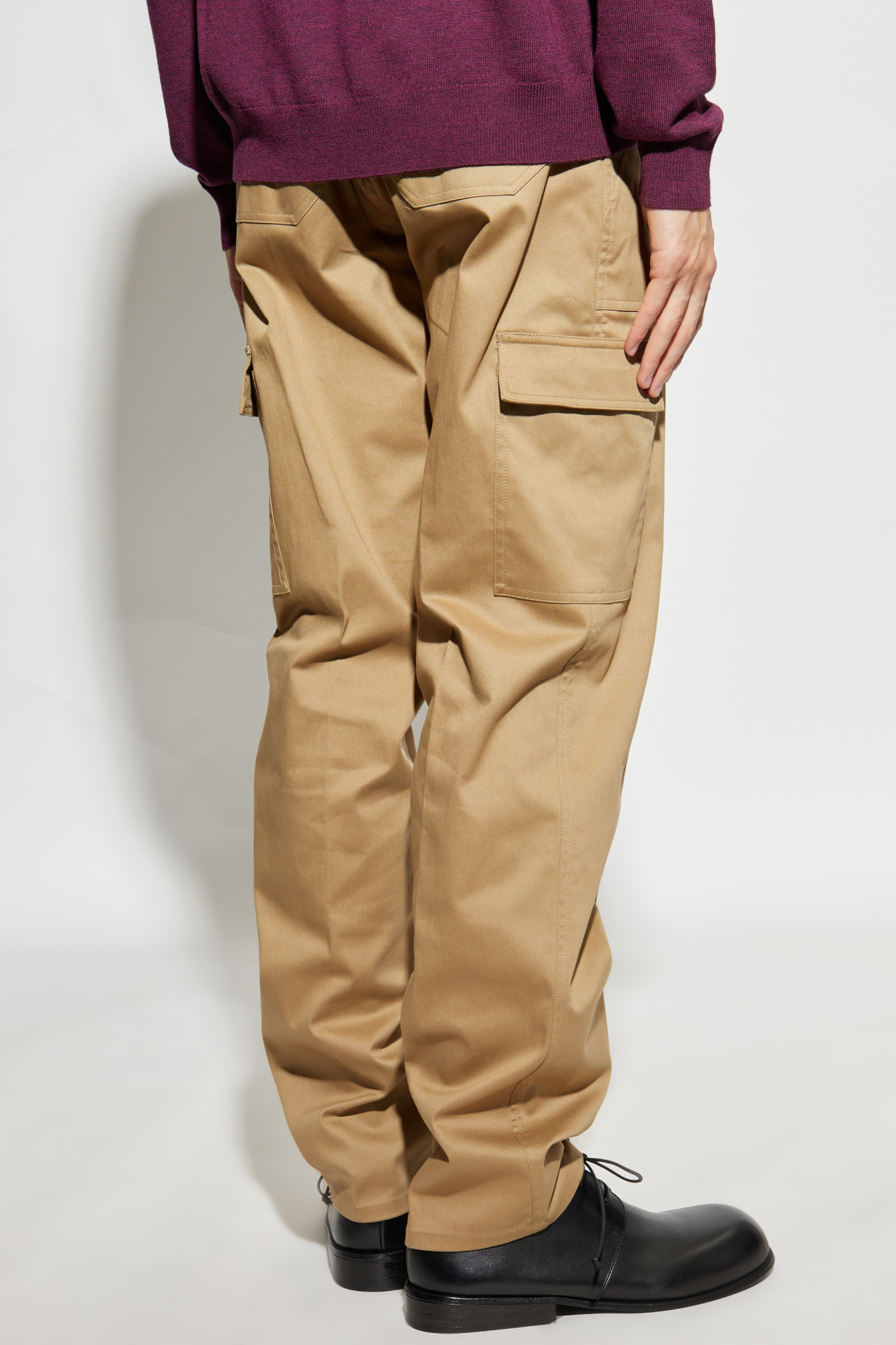 Etro Casual Straight Fit Cargo Trousers Men In Brown