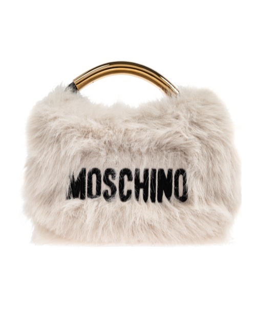 Moschino Logo-embroidered Tote Bag In White