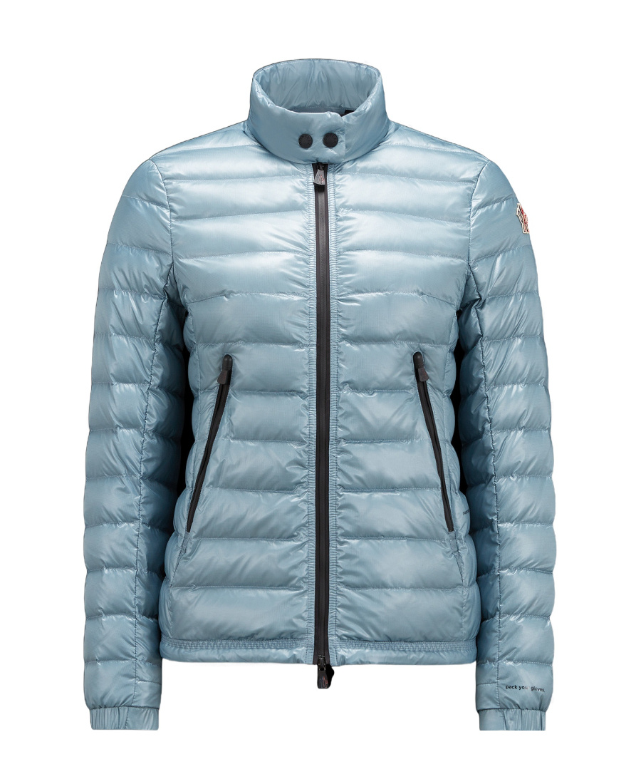 Moncler High-neck Padded Jacket In Blue