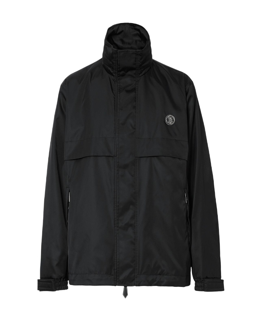 Burberry Monogram Motif Lightweight Jacket In Black