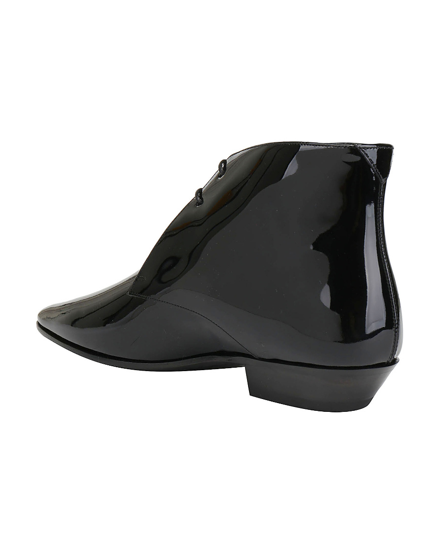 Saint Laurent Jonas 25mm Ankle Boots In Black