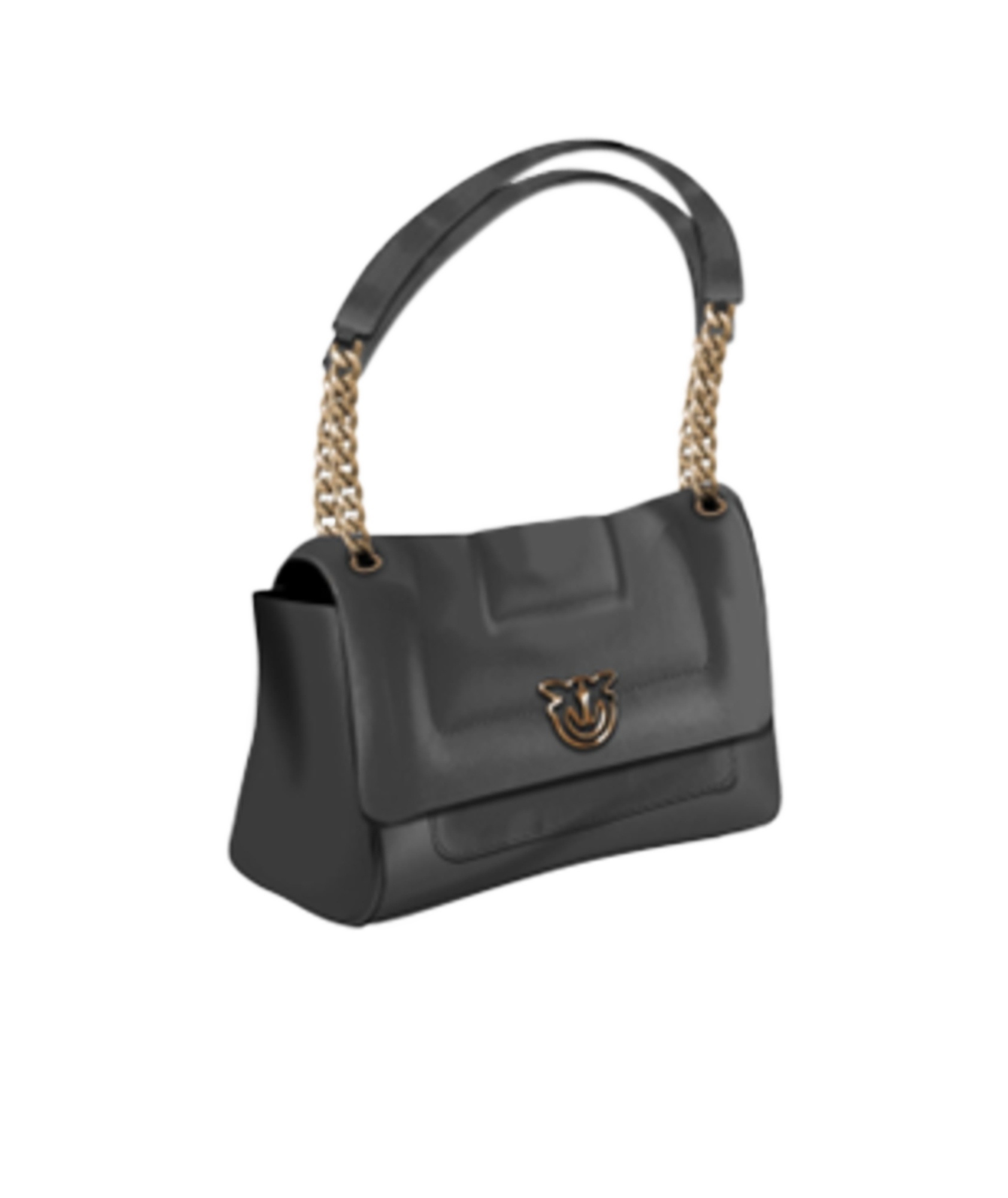 Pinko Double Handle Shoulder Bag In Black