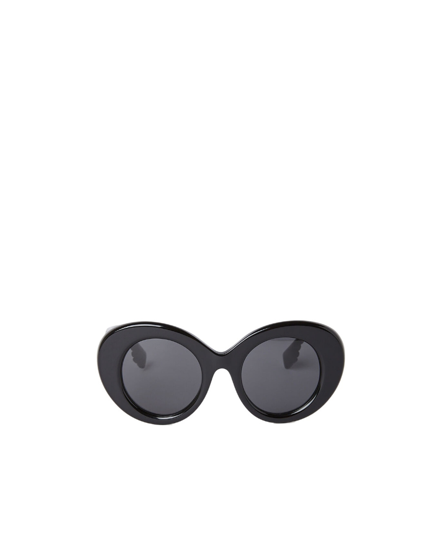 Burberry Margot Round-frame Sunglasses In Black