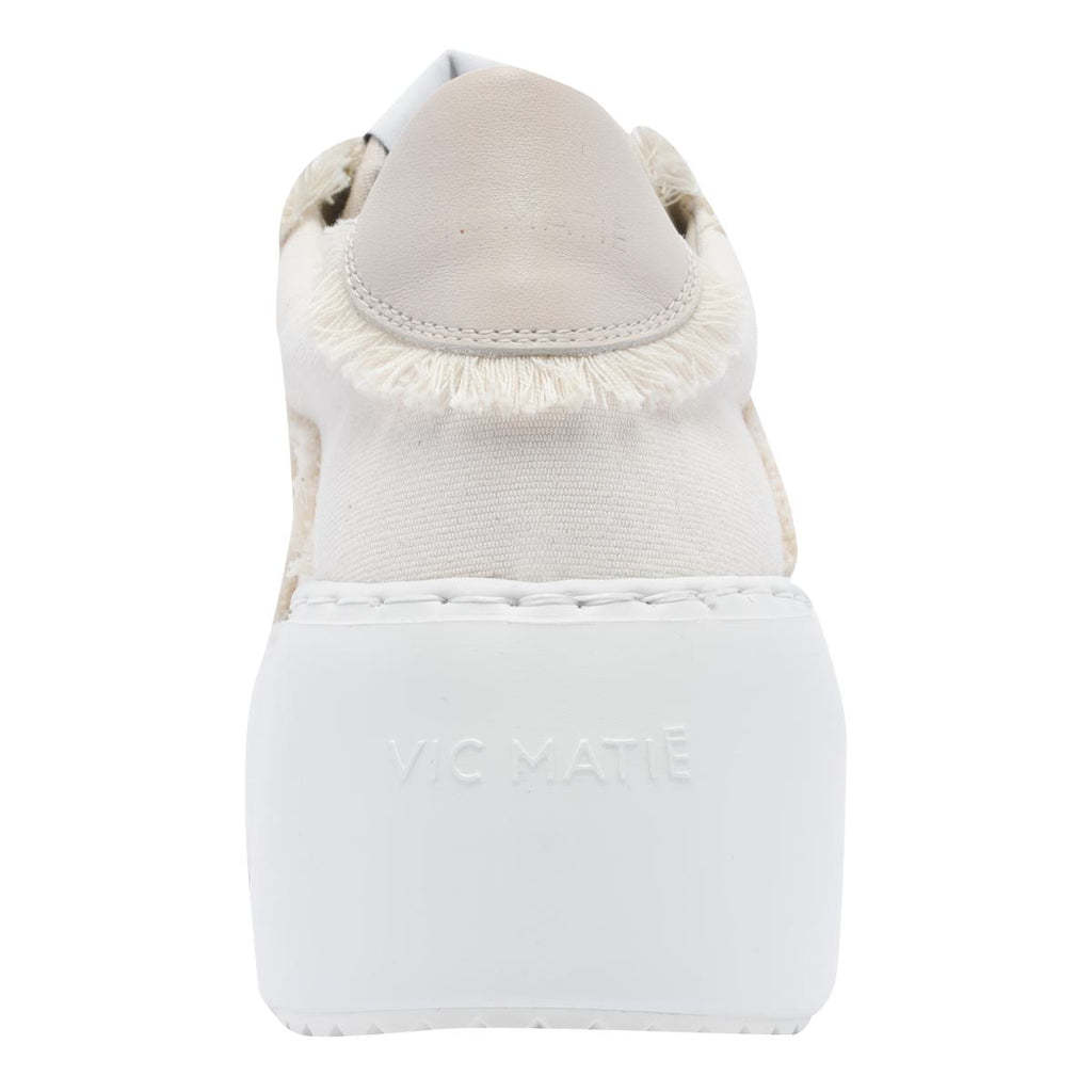 Shop Vic Matie Round Toe Low-top Sneakers In White