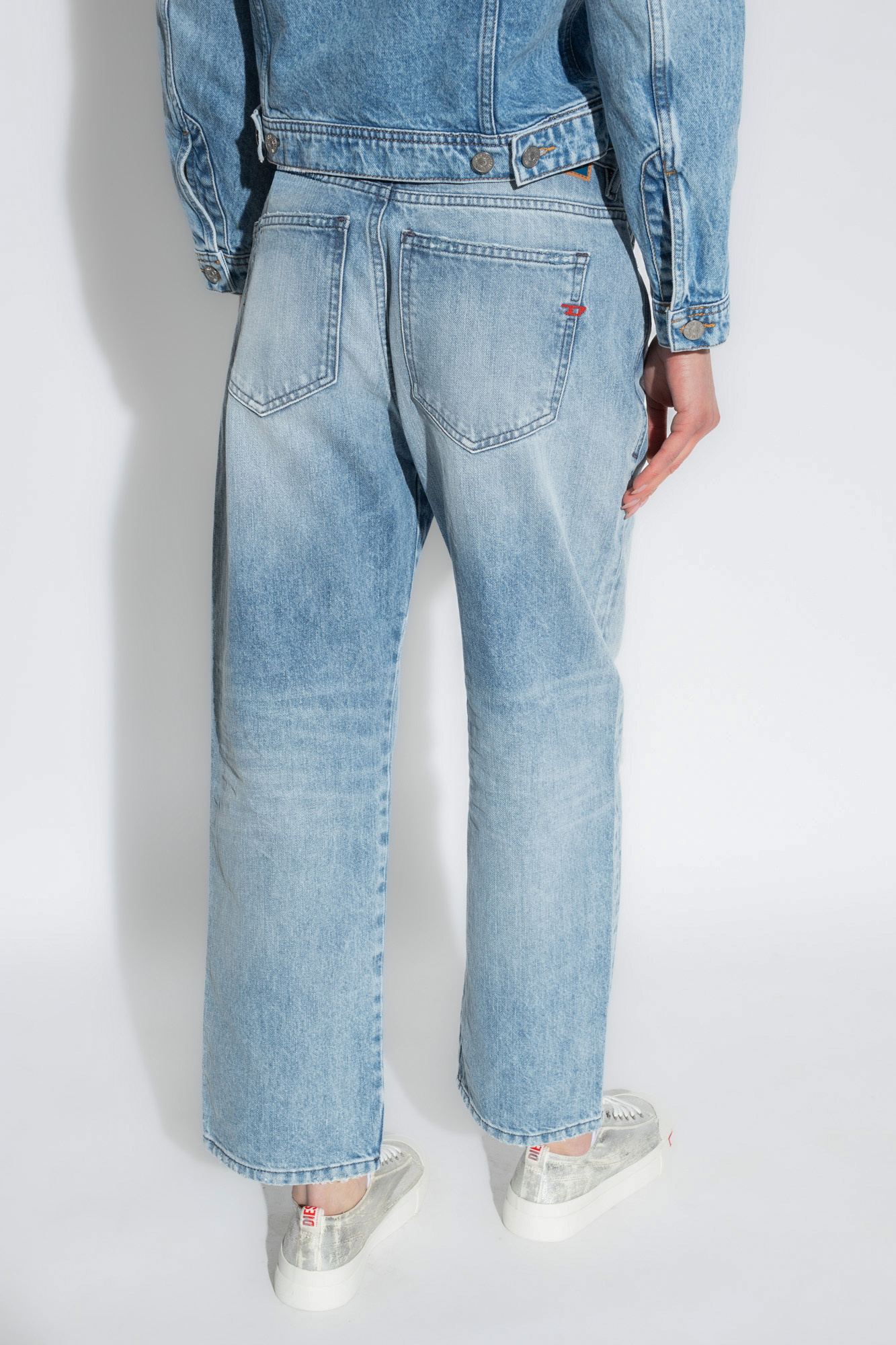 Diesel 2016 D-air Mid-rise Boyfriend Jeans In Blue
