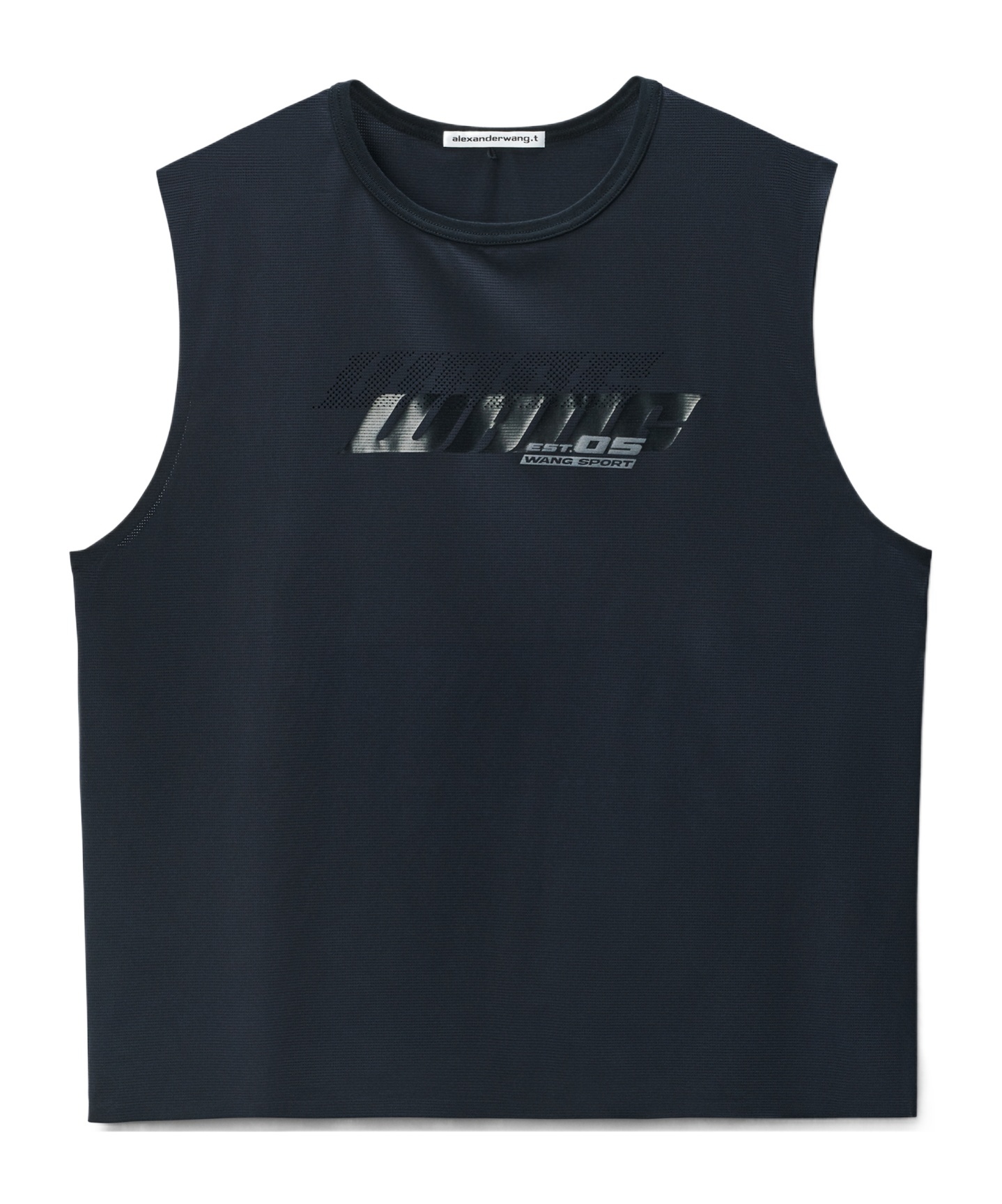 Alexander Wang Logo-print Vest In Blue