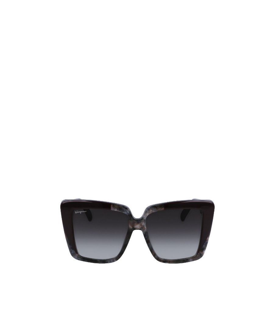 Ferragamo Salvatore  Eyewear Butterfly Frame Sunglasses In Black