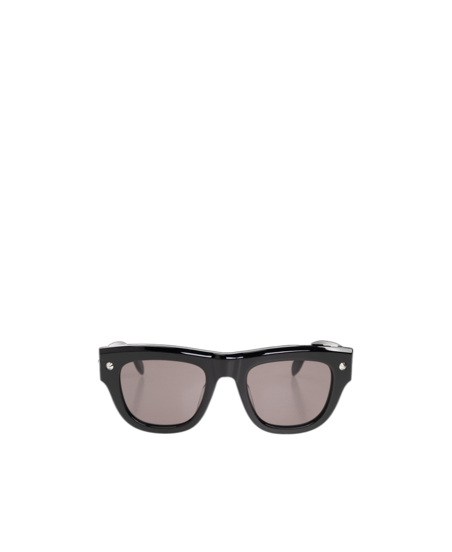 Alexander Mcqueen Square-frame Recycled Acetate Sunglasses In Black
