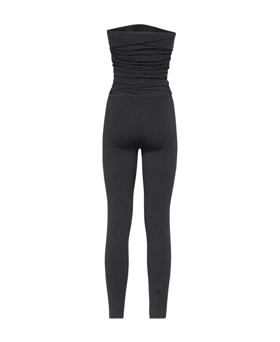 Khaite Sleeveless Jumpsuit In Black