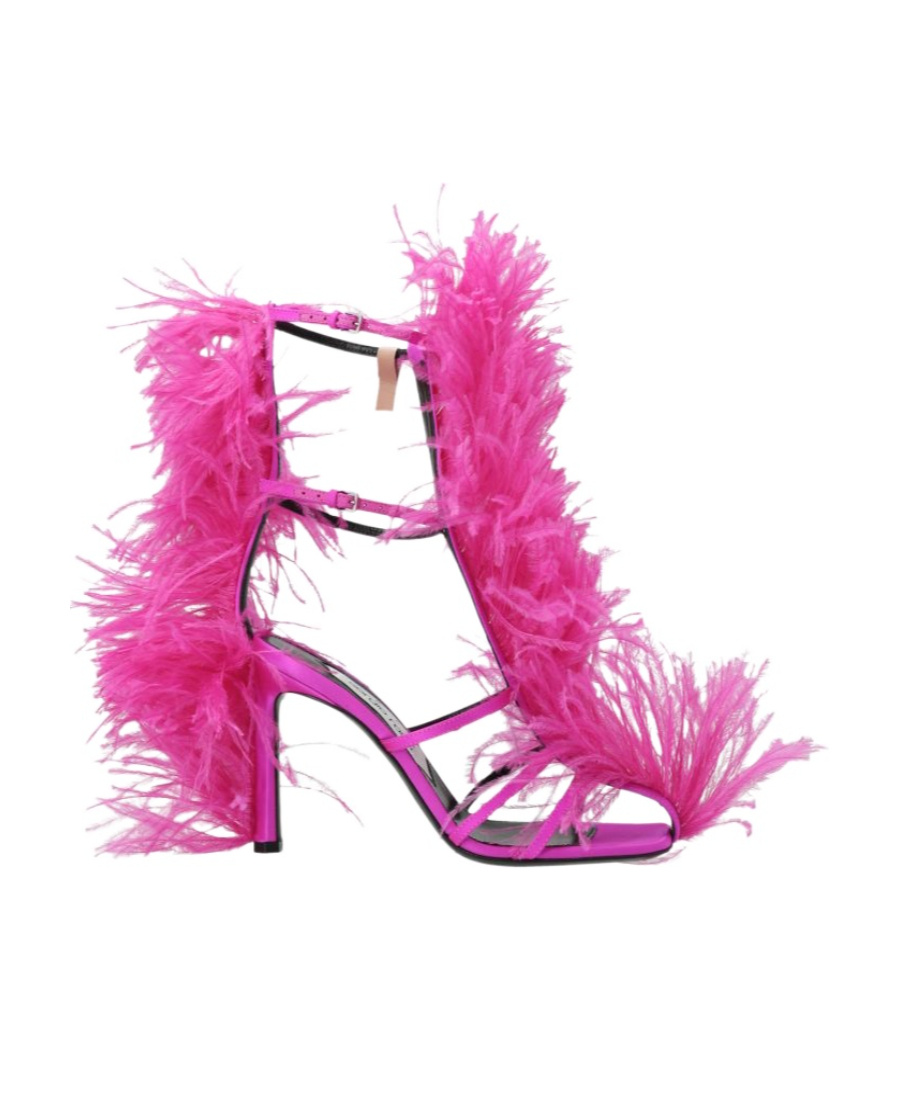 Sergio Rossi Fuchsia Amazona Heels In Pink