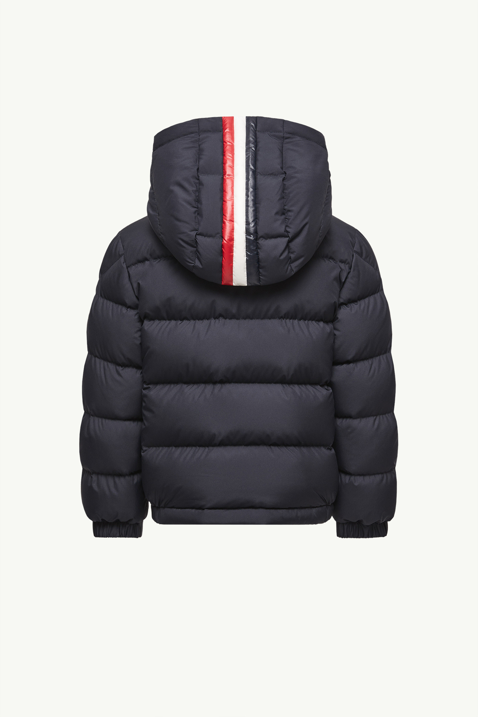 Moncler Hooded Quilted Jacket In Blue