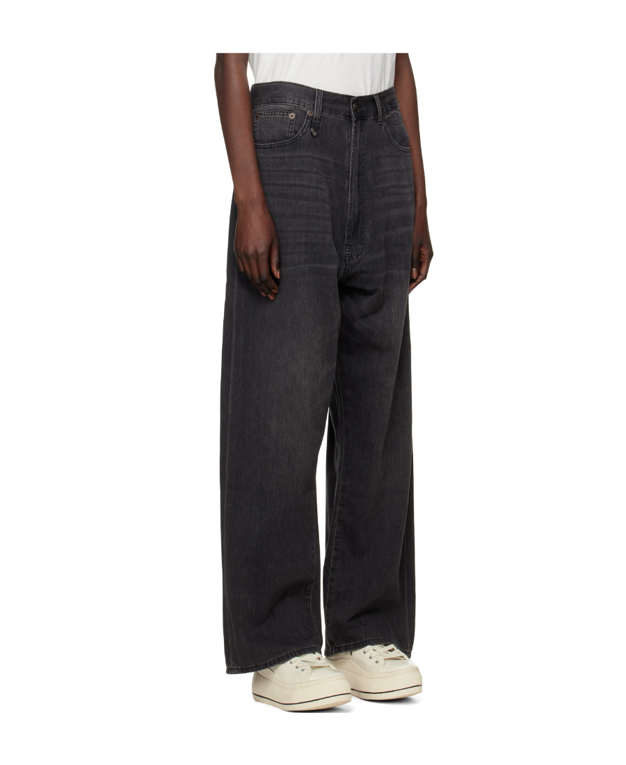 R13 Wide-legged Jeans In Black