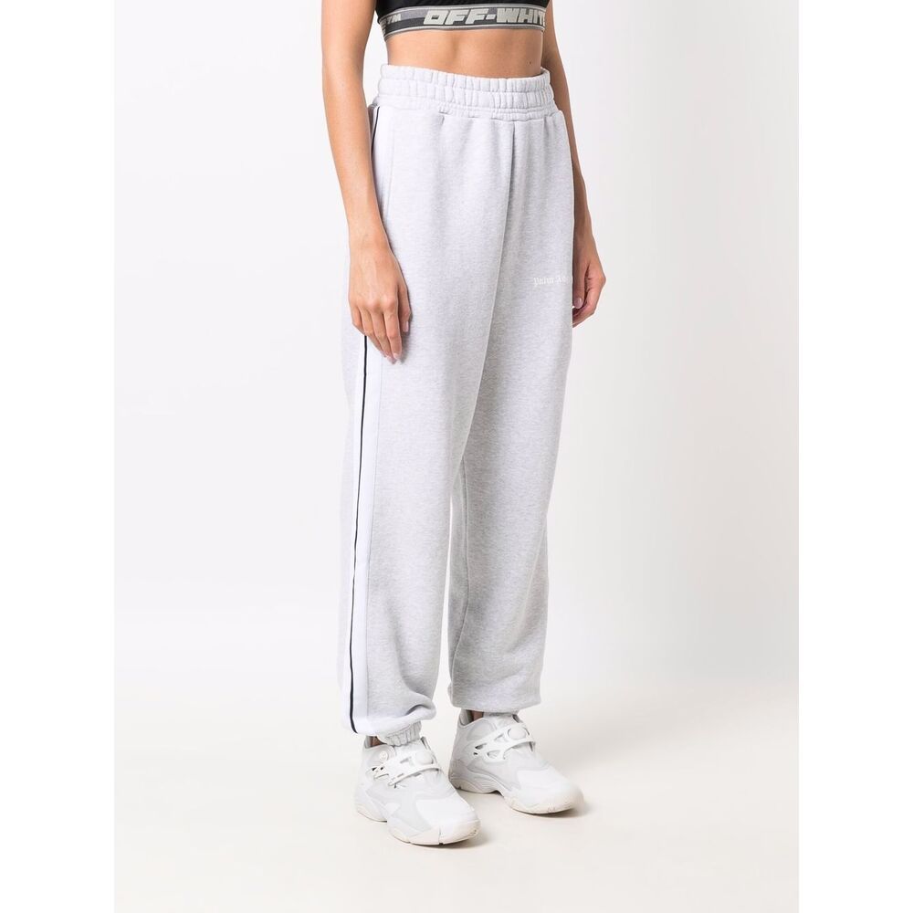 Shop Palm Angels Logo-print Track Pants In White