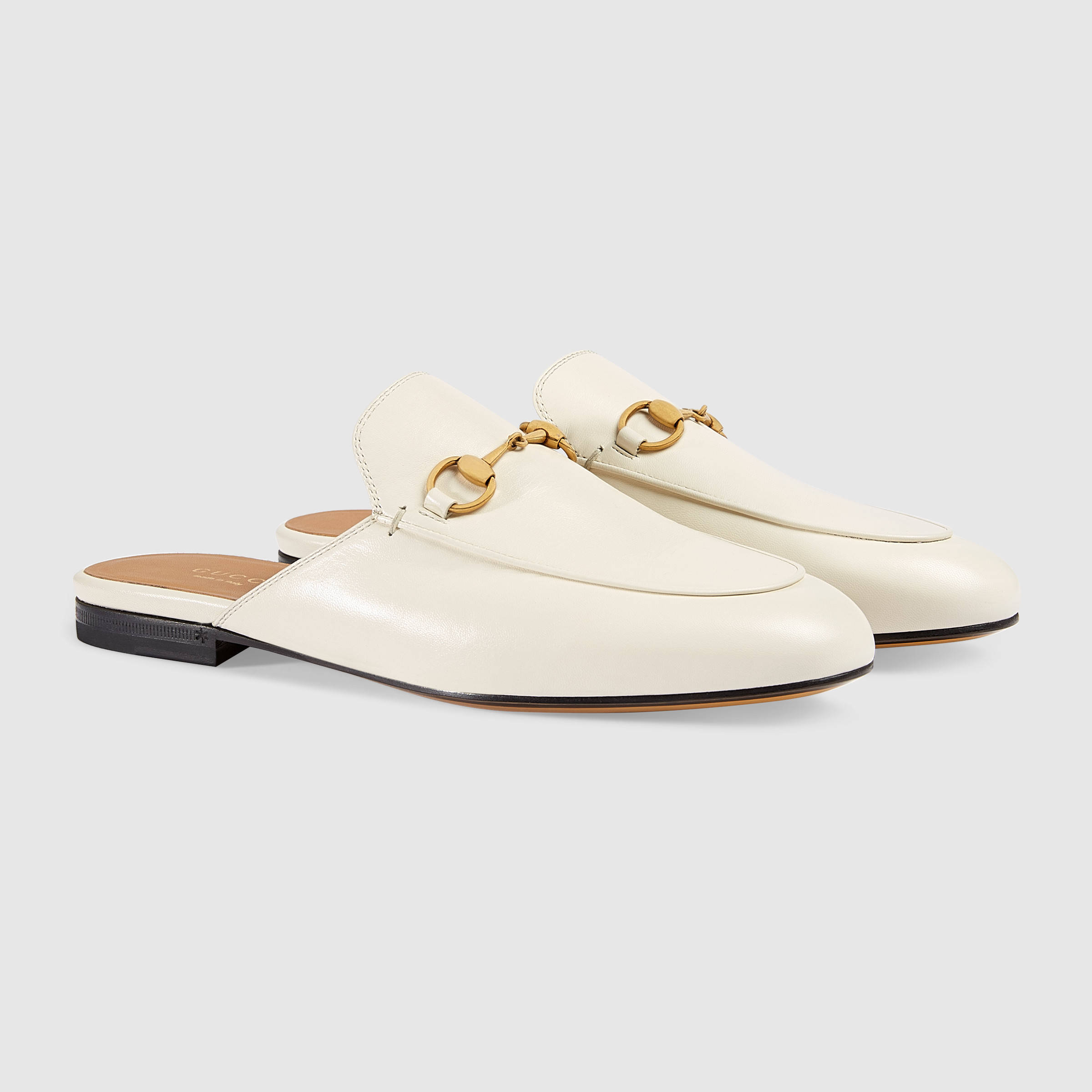 Shop Gucci Women's Princetown Slipper In White
