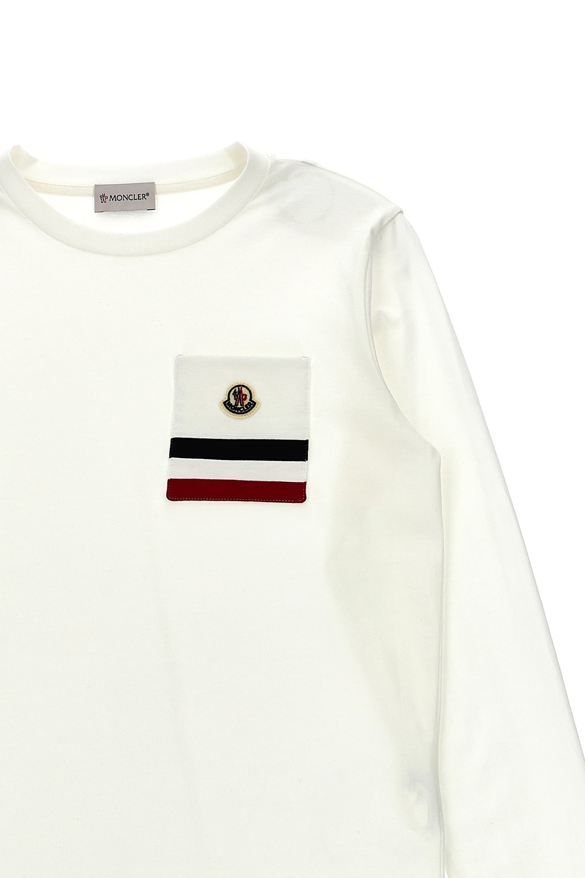 MONCLER LONG SLEEVE T-SHIRT WITH POCKET