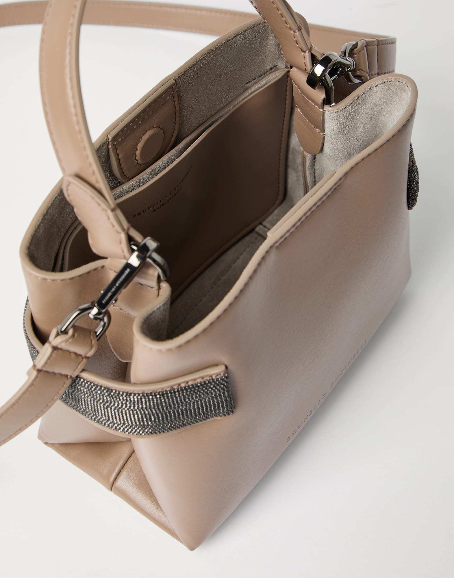 Brunello Cucinelli Women Hazelnut Essence Small Top-handle Bag In Brown