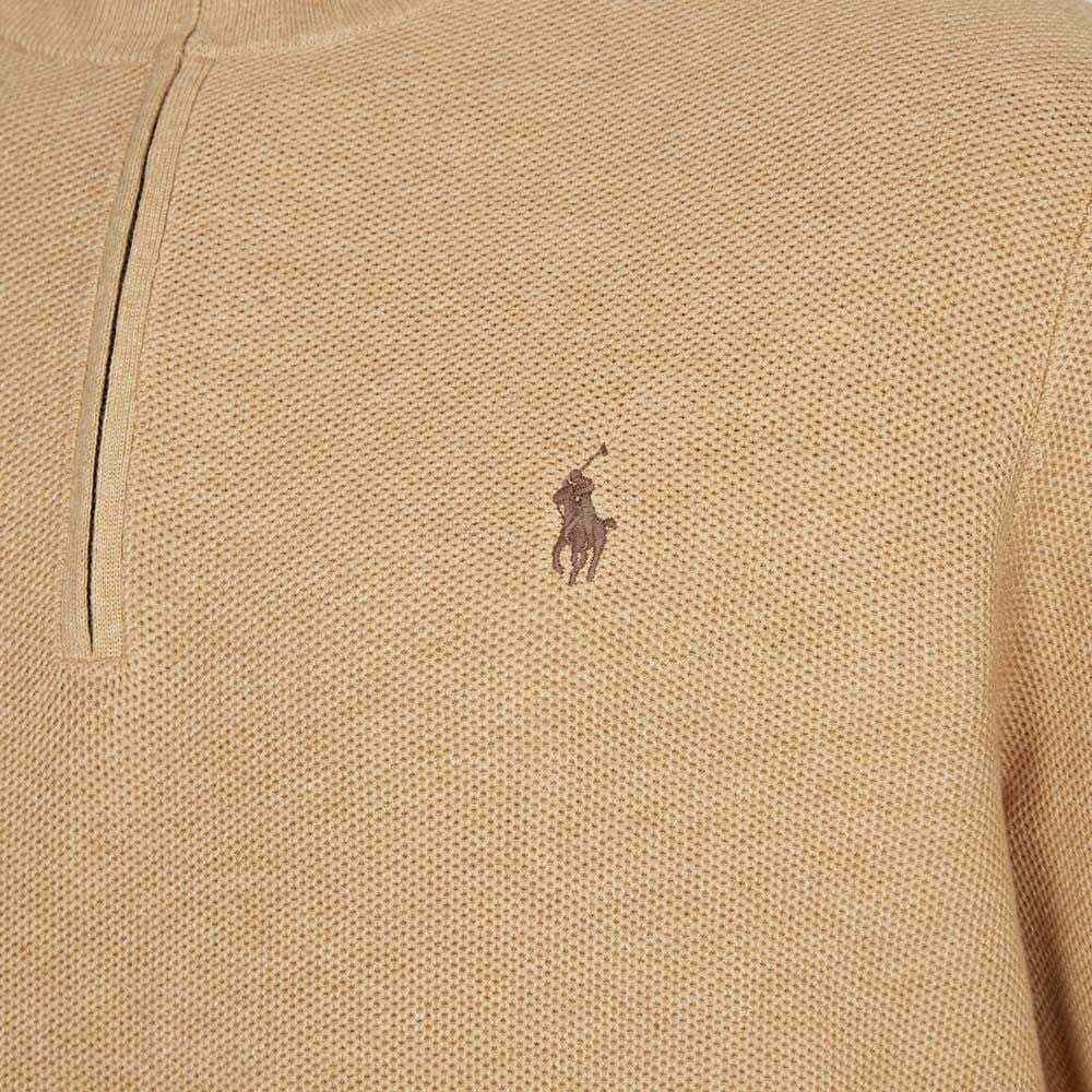Polo Ralph Lauren Polo Pony Half-zip Jumper In Nude