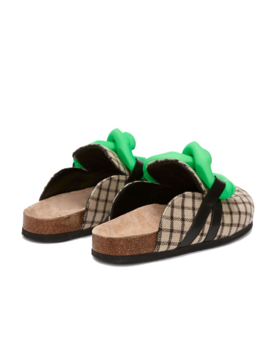 Jw Anderson Chain Suede Loafers In Multicolor