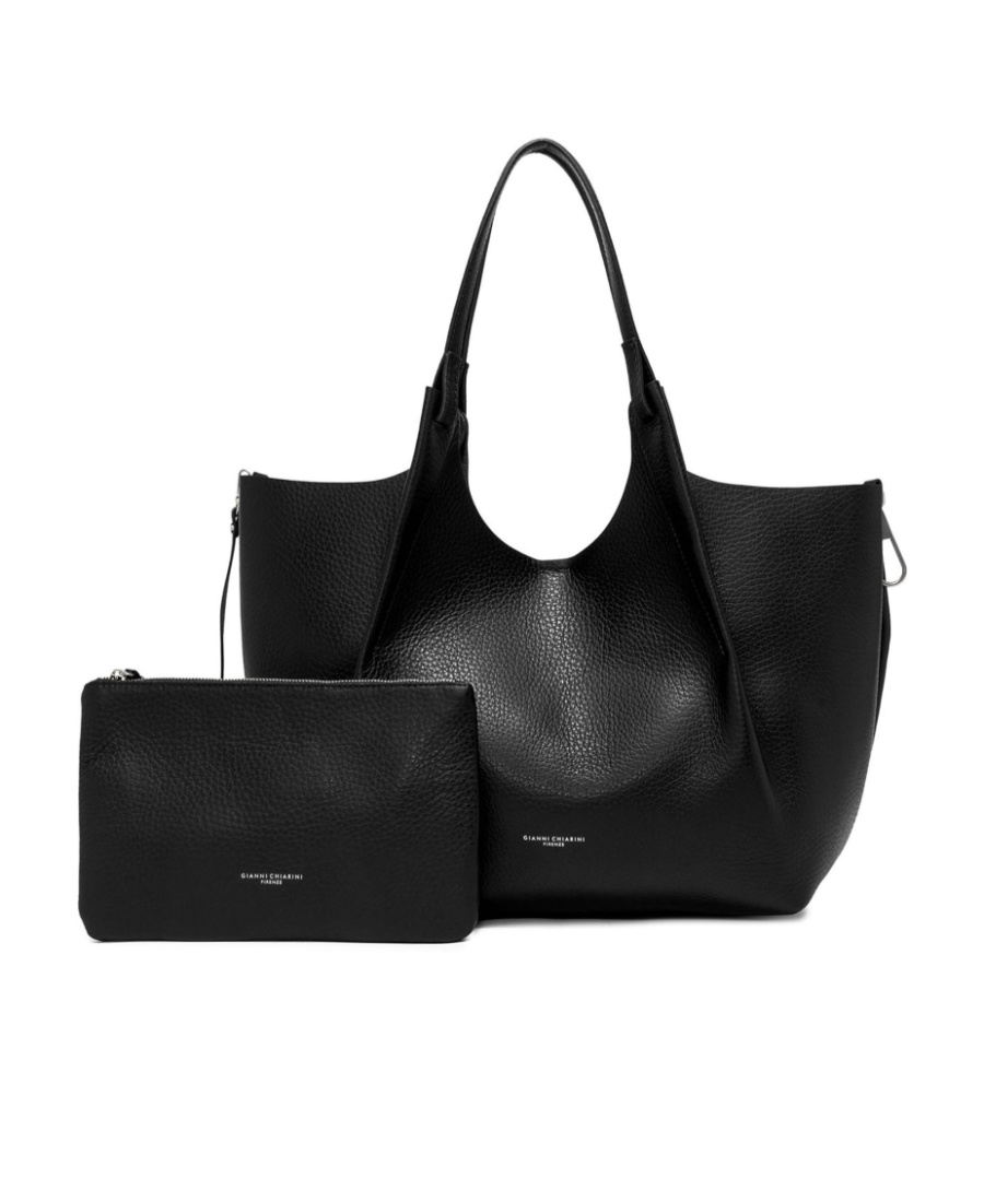 Gianni Chiarini Top Double Handle Shoulder Bag In Black