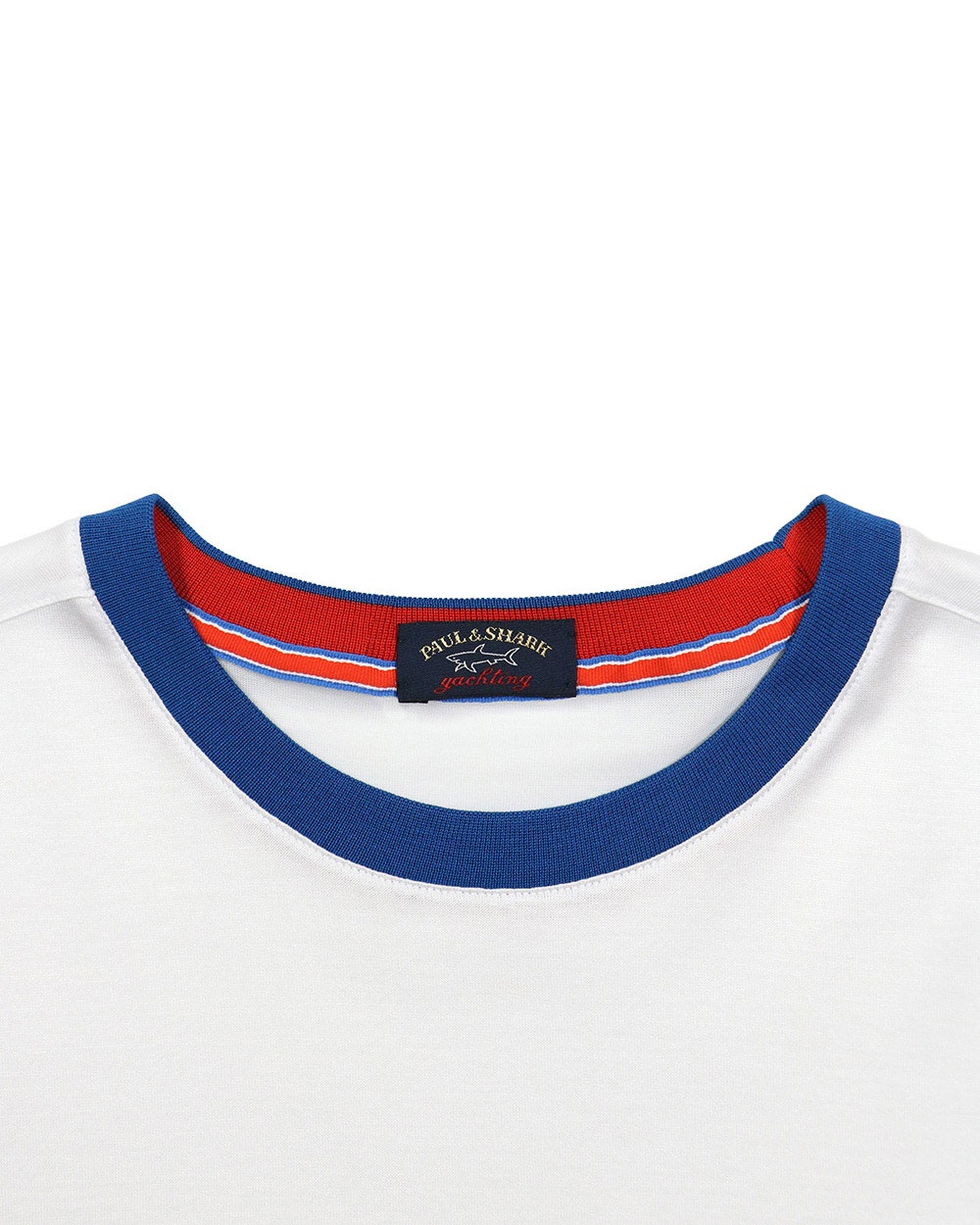 Shop Paul & Shark Logo Striped Long-sleeved T-shirt In Blue