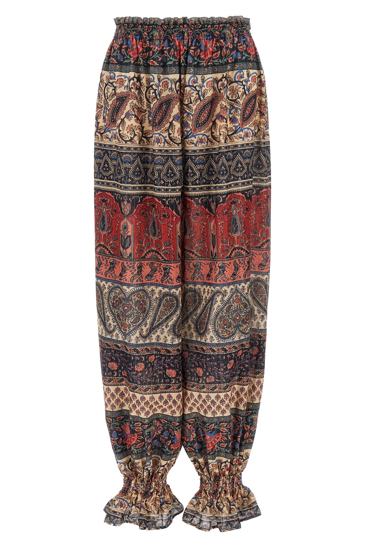 Valentino Garavani Cachemire Voyage Imaginaire Print Silk Georgette Pants