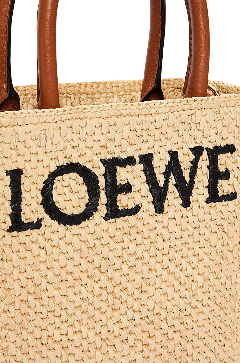 Loewe Logo Shoulder Bag In Nude