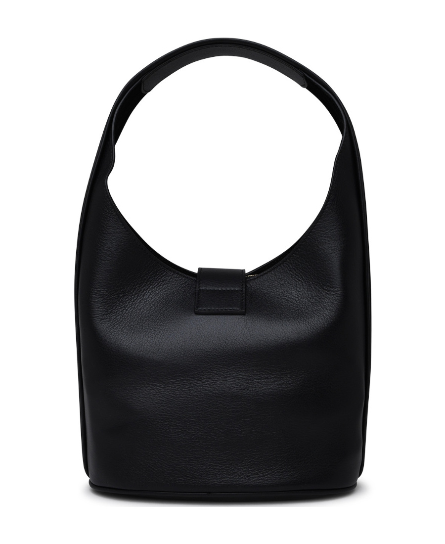 Shop Ferragamo Flip Clasp Shoulder Bag In Black