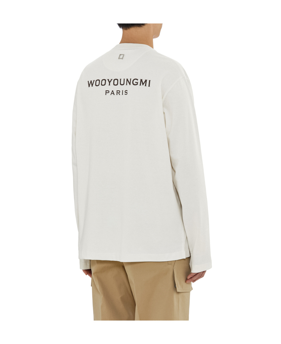 Wooyoungmi Backlogo Long-sleeved T-shirt In White