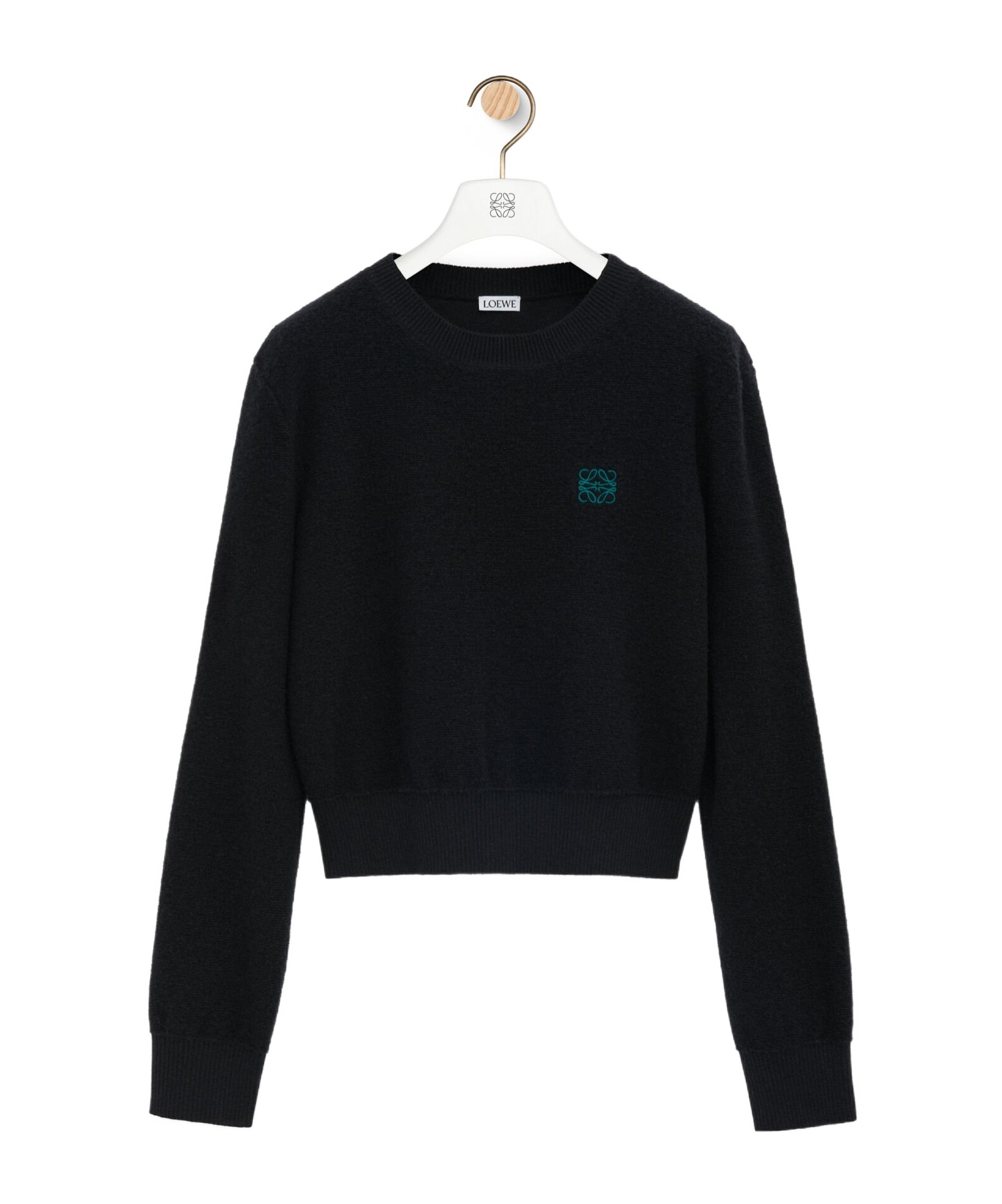 Loewe Anagram Wool Sweater In Black