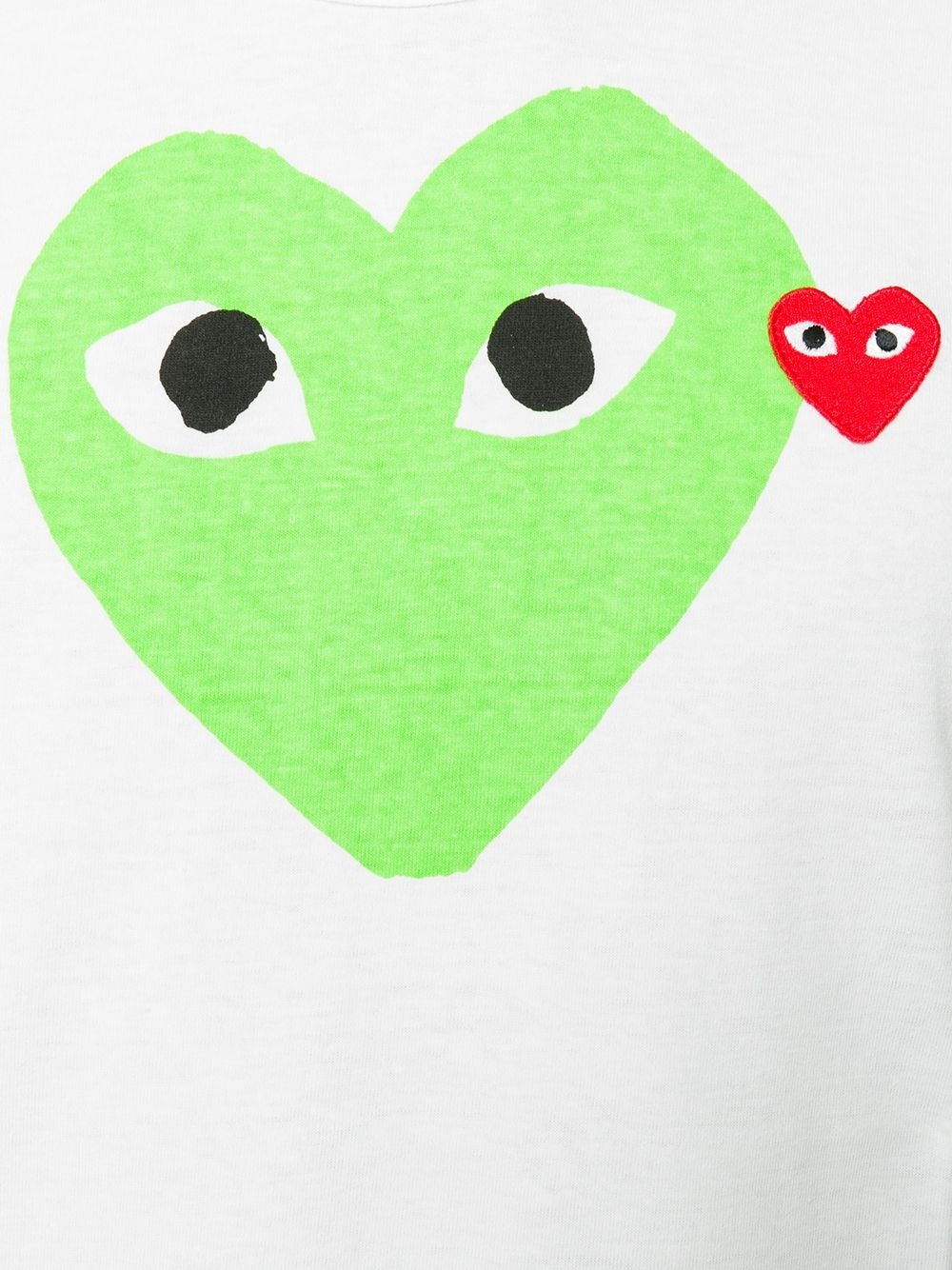 Comme Des Garçons Play Comme Des Garcons Play Heart Play T-shirt In White