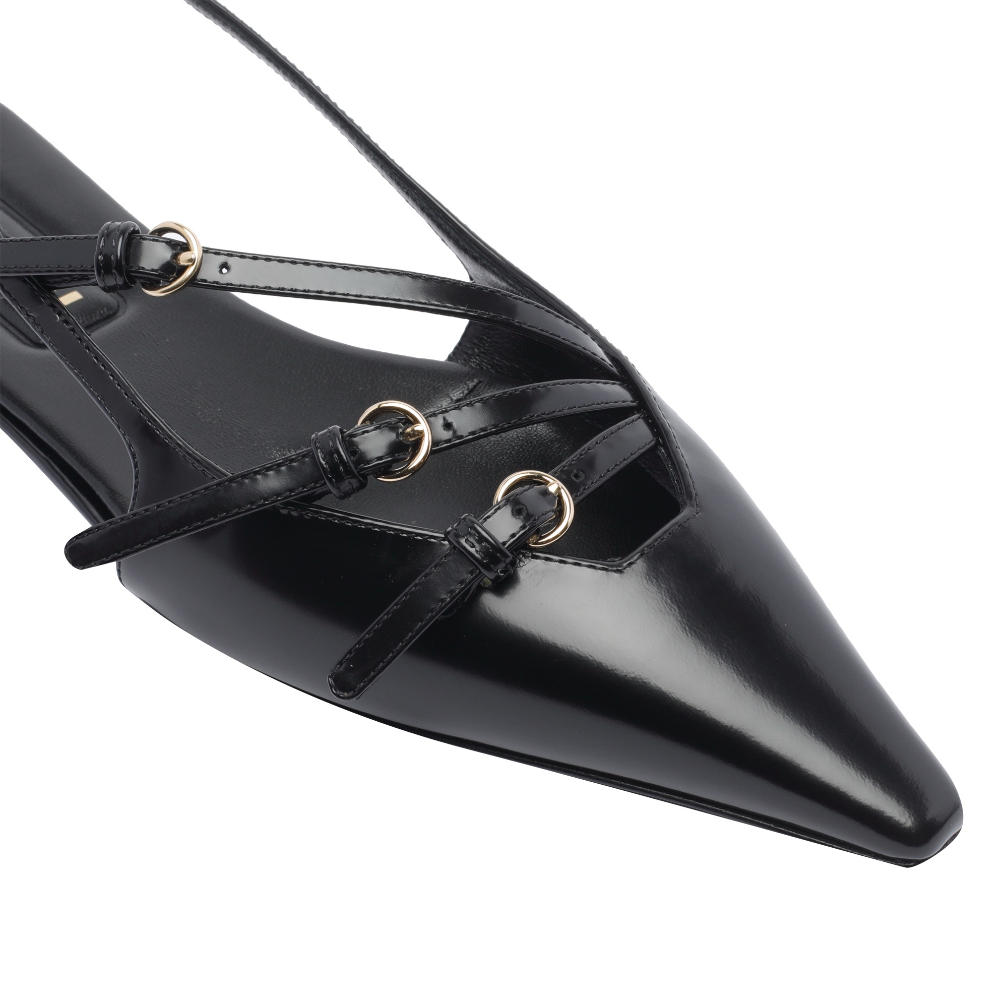 Miu Miu Patent Leather Slingback Ballerina Flats