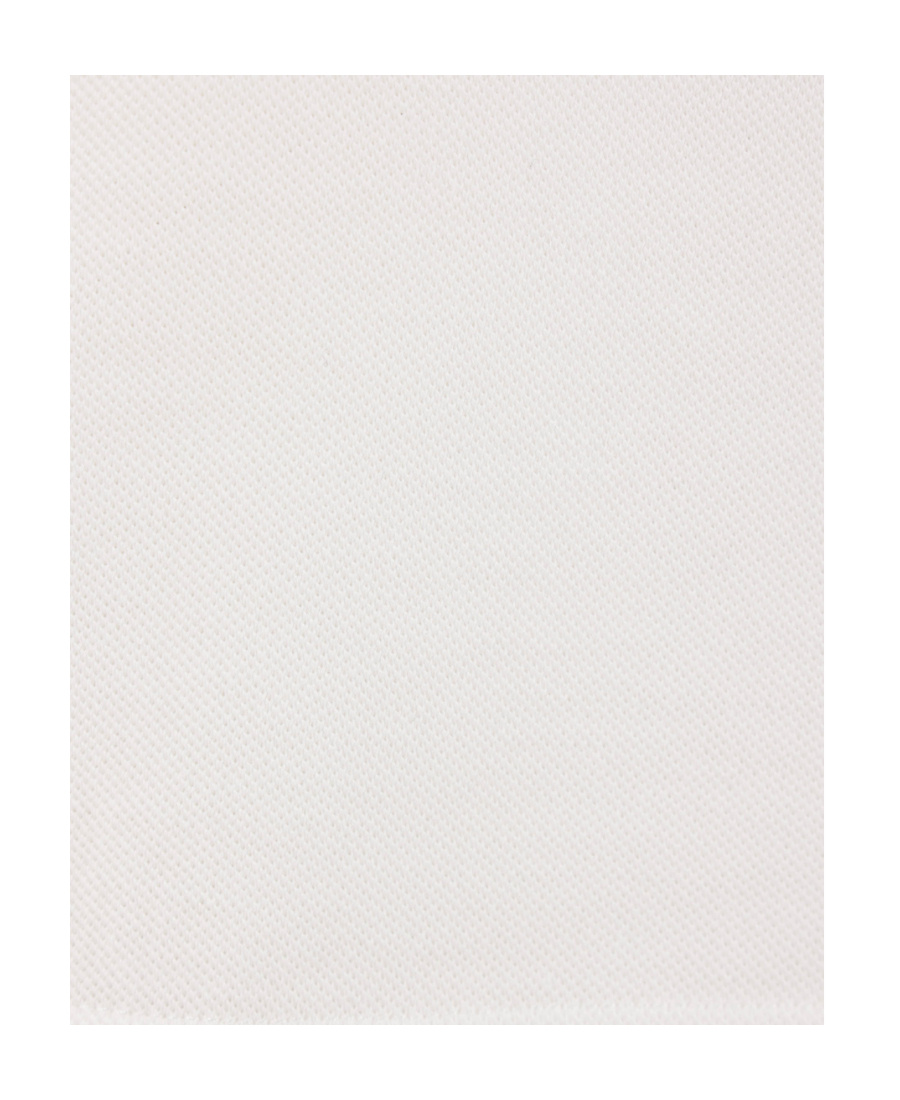 Brunello Cucinelli Piquet Polo Shirt With Monili In White