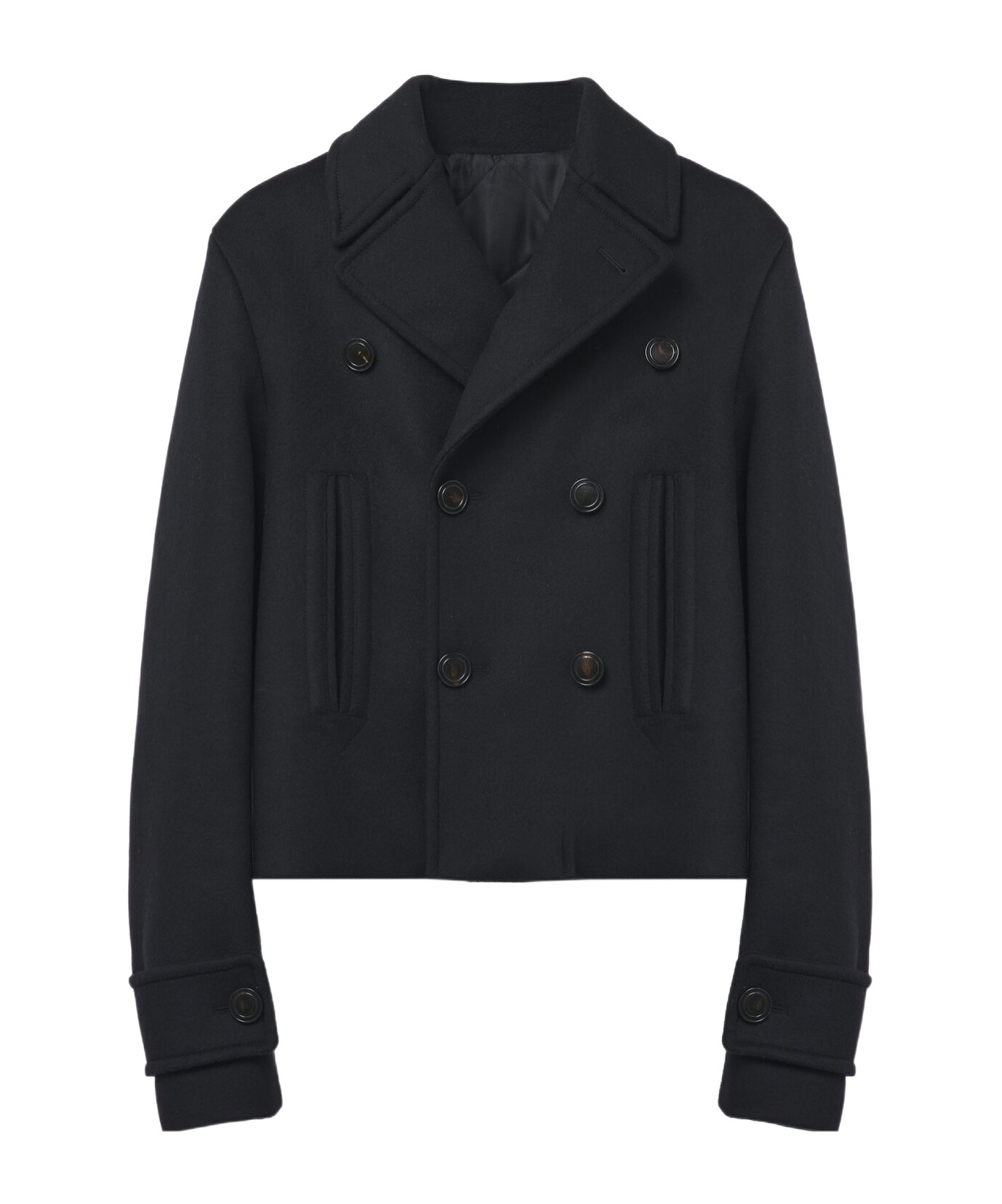 【送料&関税込】Alexander McQueen Double-breasted Wool Jacke Alexander Mcqueen Wool Double-breasted Jacket In Black