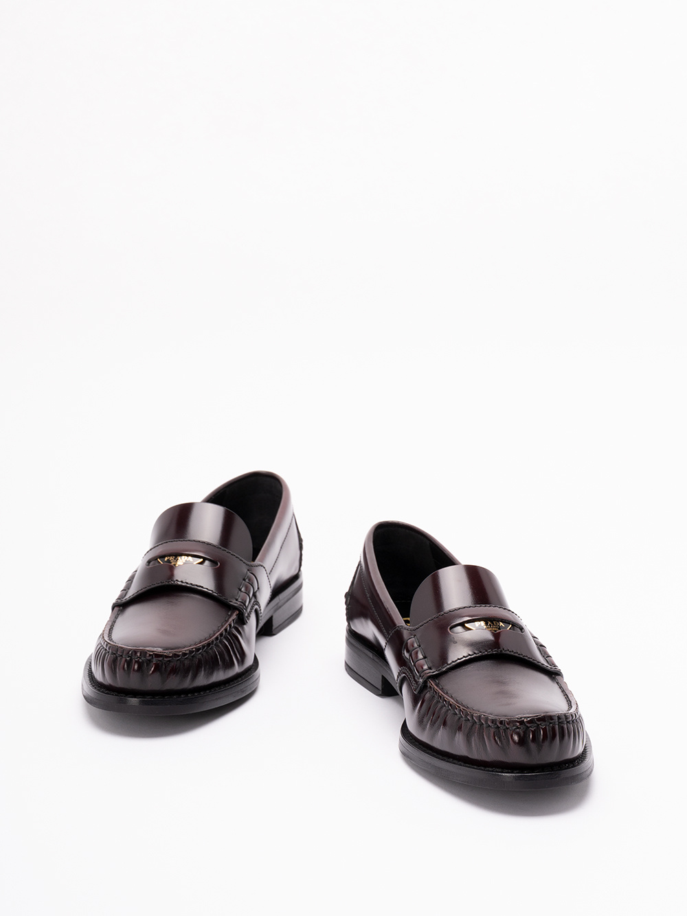 Prada Round-toe Loafers In Multi