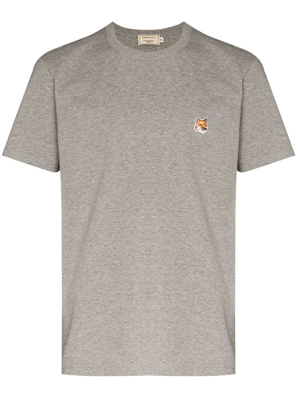 MAISON KITSUNÉ FOX LOGO EMBROIDERED T-SHIRT