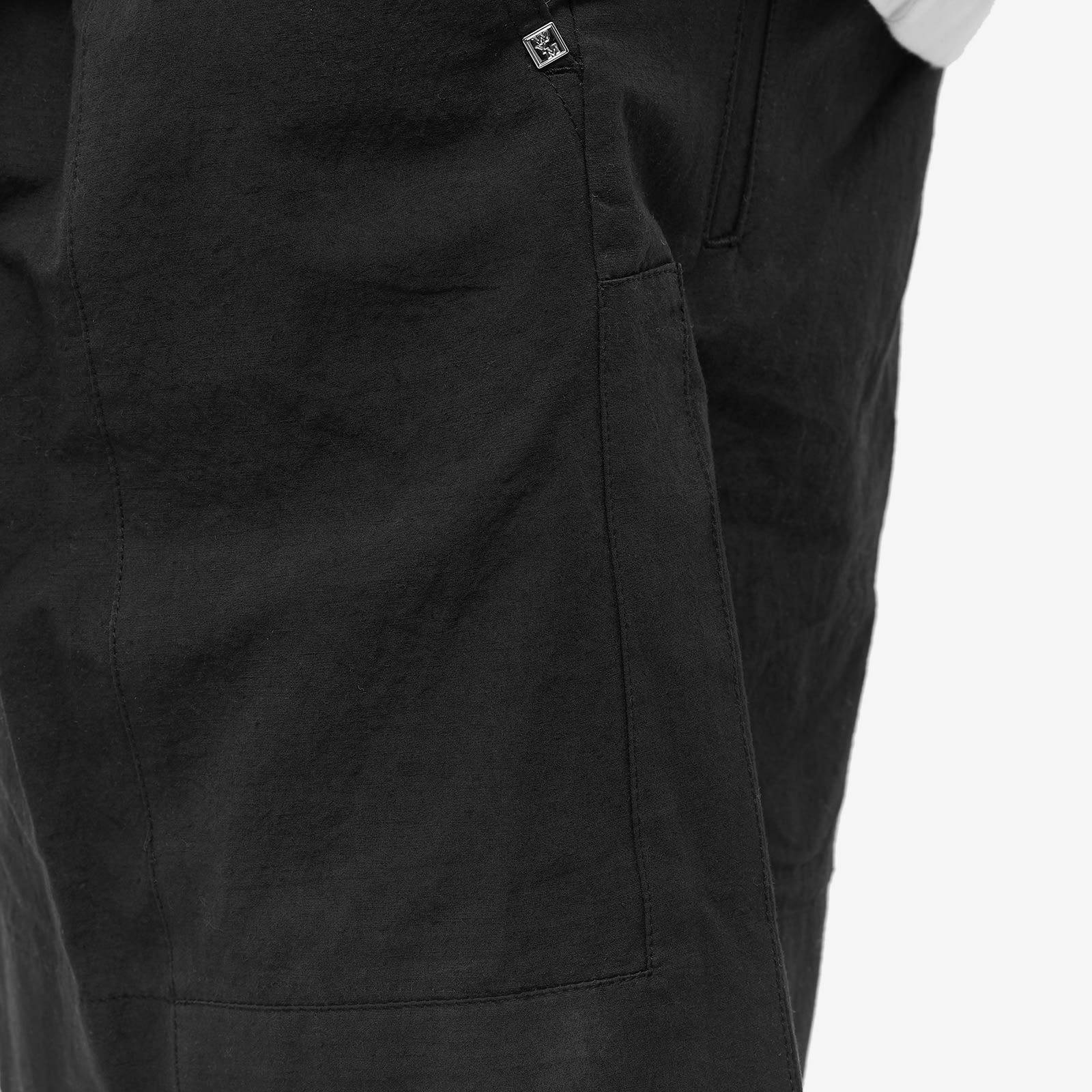 Wooyoungmi Cotton-hemp Blend Bermuda Shorts In Black
