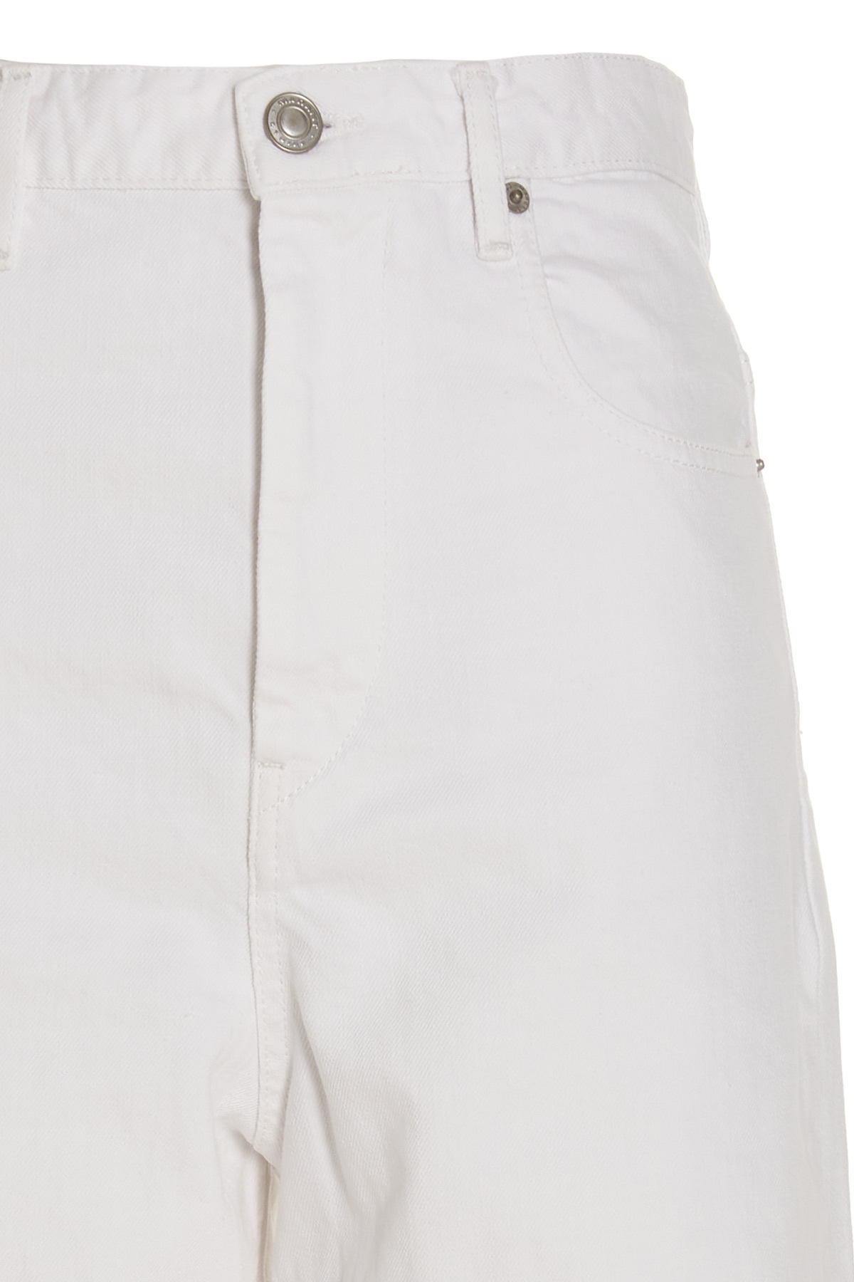 Isabel Marant Étoile Belden Cropped Jeans In White