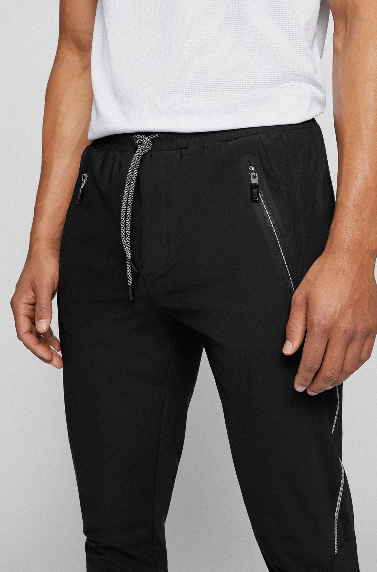 Shop Hugo Boss Logo Sweatpants In Black