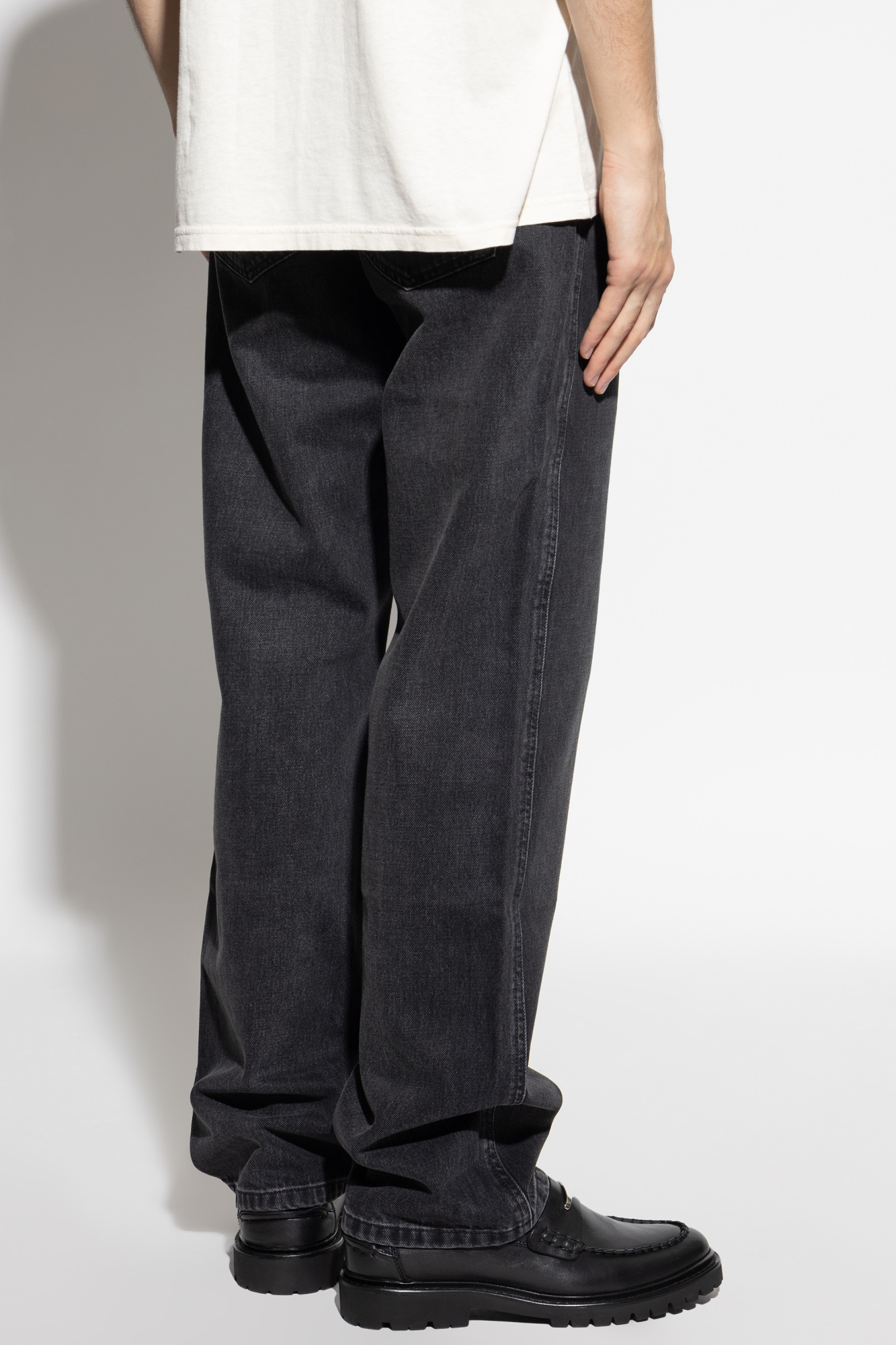 Isabel Marant Belt Loop Jeans In Gray