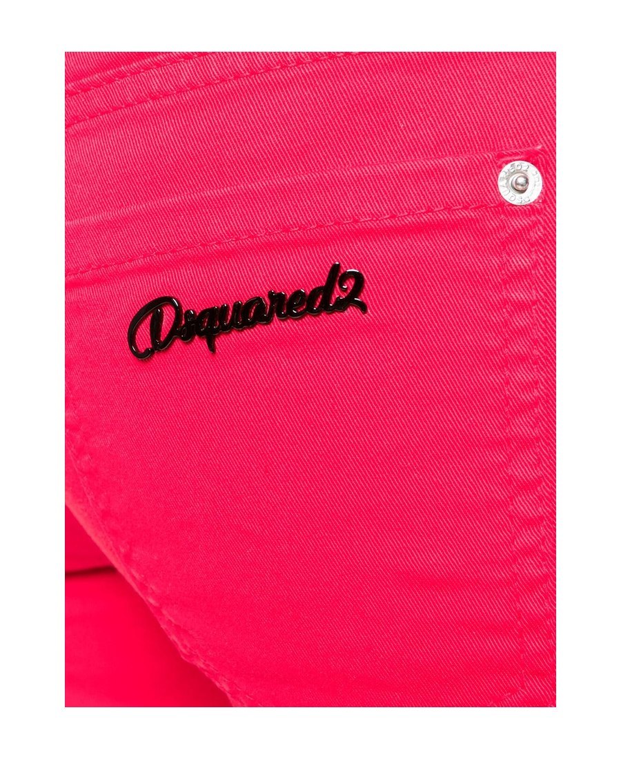 Dsquared2 Twiggy Cropped Jeans In Red