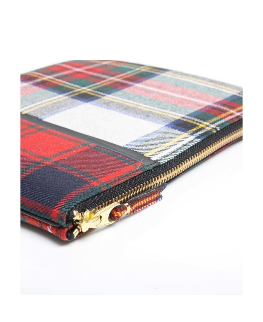 Comme Des Garçons Play Tartan Patchwork Clutch