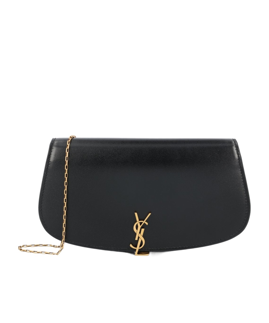SAINT LAURENT SAINT LAURENT LOGO PLAQUE FOLDOVER TOP SHOULDER BAG