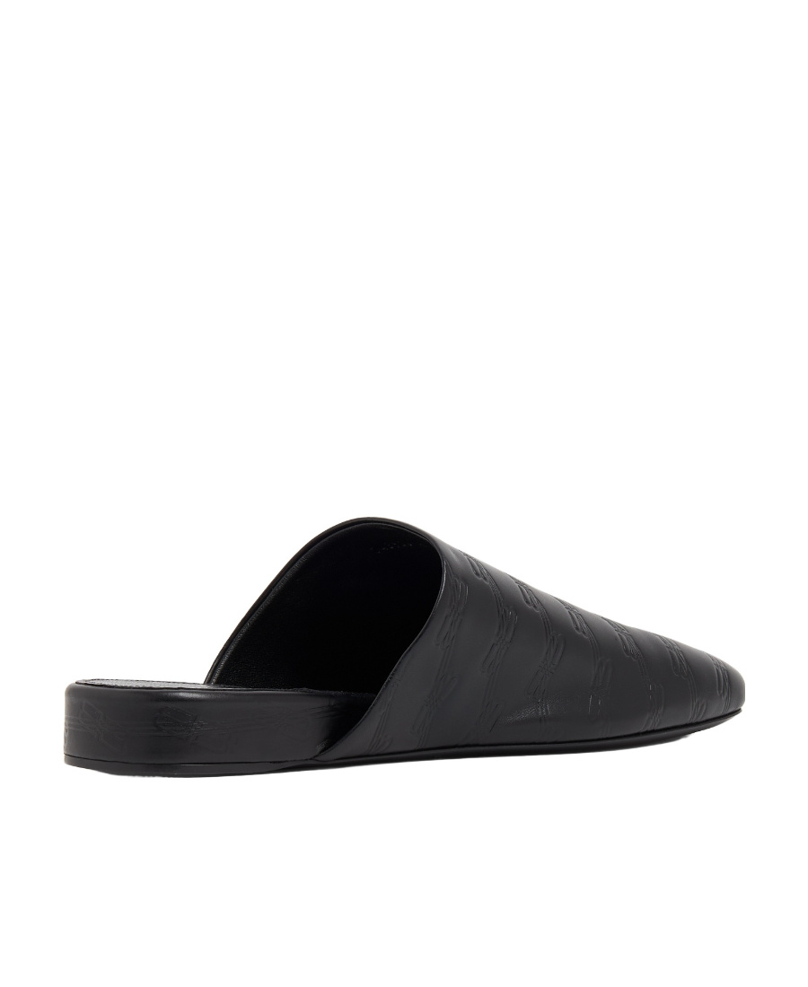 Balenciaga Pointed Toe Mules With Low Heel In Black